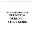 RN COMPREHENSIVE PREDICTOR NURSING – STUDY GUIDE