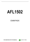 AFL1502 EXAM PACK 2024