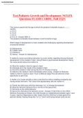 Test Pediatric Growth and Development: NCLEX Questions FLASH CARDS_ Fall 22|23.