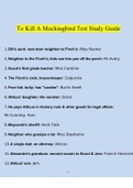 To Kill A Mockingbird Test Study Guide Complete Guide Latest