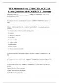 TFS   Bundled Exam Questions and CORRECT Answers