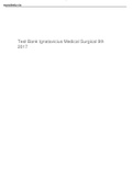 Test Bank Ignatavicius Medical Surgical 9th 2017&period;pdf&period;VERIFIED