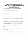 Popeyes Foundations Assessment UPDATED ACTUAL Exam Questions and  CORRECT Answers
