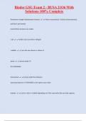 Binder GSU Exam 2 - BUSA 21O6 With  Solutions 100&percnt; Complete