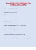 Exam 1 GSU BUSA 2106 &lpar;Binder&rpar; With  Solutions 100&percnt; Complete