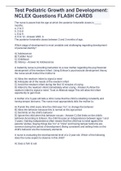 Test Pediatric Growth and Development&colon; NCLEX Questions FLASH CARDS&lowbar; Fall 22&vert;23&period;