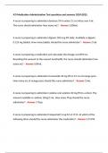 ATI Medication Administration Test questions and answers 20242025&period; A nurse is preparing to administer dextrose 5&percnt; in water 2 L to infuse over 6 hr&period; The nurse should administer how many mL&quest; - Answer 2&comma;000mL