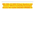 BIOL BIOL-412 HESI V5 Exam Questions and Answers 100&percnt;Correct&sol;Verified Guaranteed Success New Update 2022&sol;2023 GRADED A&plus;