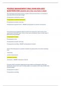 REVENUE MANAGEMENT FINAL EXAM 2024-2025  QUESTIONS AND ANSWERS 100 &percnt; PASS SOLUTION A&plus; GRADE