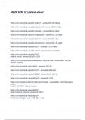 REX PN Examination Questions and  Answers 2024