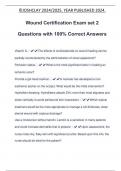 Wound Certification Exam set 2 Questions with 100&percnt; Correct Answers