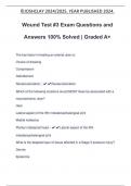 Wound Test &num;3 Exam Questions and Answers 100&percnt; Solved &vert; Graded A&plus;