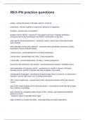 REX-PN practice questions graded A&plus;