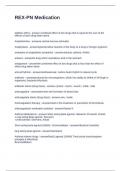 REX-PN Medication Questions and Answers 100&percnt; Solved