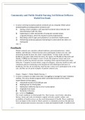 Community and Public Health Nursing 3rd Edition DeMarco Walsh Test Bank latest update