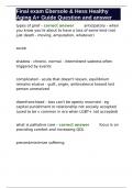 Final exam Ebersole & Hess Healthy Aging A&plus; Guide Question and answer  