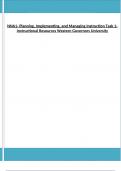 NNA1- Planning&comma; Implementing&comma; and Managing Instruction Task 1- Instructional Resources Western Governors University