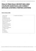FEMA IS 700&period;B EXAM NEWEST 2024-2025 COMPLETE  QUESTIONS AND CORRECT DETAILED ANSWERS &lpar;VERIFIED ANSWERS&rpar; 
