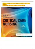 SOLE&rsquo;S INTRODUCTION TO CRITICAL CARE NURSING 9TH EDITION BY MARY BETH FLYNN MAKIC LATEST UPDATE&period;