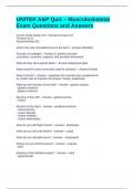 UNITEK A&P Quiz &ndash; Musculoskeletal Exam Questions and Answers