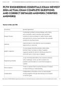 PLTW ENGINEERING ESSENTIALS EXAM NEWEST 2024 ACTUAL EXAM COMPLETE  QUESTIONS AND CORRECT DETAILED ANSWERS &lpar;VERIFIED ANSWERS&rpar; 