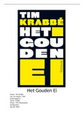 Boekverslag Nederlands Het Gouden Ei