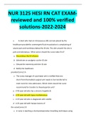 NUR 3125 HESI RN CAT EXAM-reviewed and 100% verified solutions-2022-2024