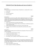 NURS 6541 Week 9 Quiz Questions and Answers (Graded A)