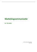 Samenvatting notities les marketingcommunicatie