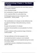 Pathophysiology Chapter 1- Test Bank A&plus; Guide 