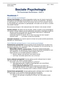 Sociale Psychologie - Complete Samenvatting H1 t/m 13 - Tilburg University PSYCHOLOGIE