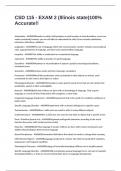 CSD 115 - EXAM 2 &lpar;Illinois state&rpar;100&percnt; Accurate&excl;&excl;
