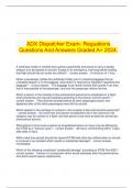 ADX Dispatcher Exam- Reguations Questions And Answers Graded A&plus; 2024&period;