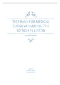 TEST  BANK Linton: Medical-Surgical Nursing, 7th Edition
