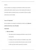 &iuml;&raquo;&iquest;QuestionThe two methods of accounting for uncollectible receivables are the O direct me