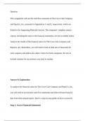 &iuml;&raquo;&iquest;QuestionThis assignment will use the cash flow statement of The Coca-Cola Company and P