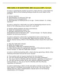 MED-SURG A 90 QUESTIONS AND Answers&sol;100&percnt; Correct&period;
