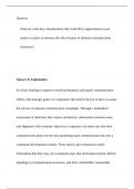 &iuml;&raquo;&iquest;QuestionWhat are some key considerations that could drive organizations to put metrics 