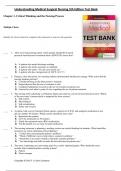 Understanding Medical Surgical Nursing 5th Edition Test Bank by  Linda S&period; Williams&comma; Paula D&period; Hopper