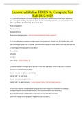 &lpar;Answered&rpar;Relias ED RN A&comma; Complete Test Fall 2022&sol;2023