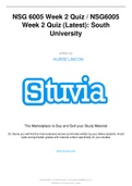 South University NSG 6005 Week 2 Quiz &sol; South University NSG6005 Week 2 Quiz &lpar;2019&rpar; &lpar;Already graded A&rpar;