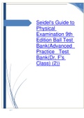 Seidel's Guide to Physical Examination 9th Edition Ball Test Bank(Advanced_Practice_ Test Bank(Dr. F's Class) (2))