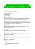 WGU C215 Study Guide-Final exam-with 100&percnt; verified solutions-2022-2024