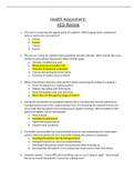 Health Assessment- HESI REVIEW