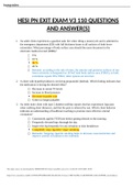 PN HESI EXIT EXAM 2022 Version 3 TEST BANK 110 QUESTIONS AND ANSWER-converted&period;docx