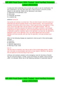 NR 509 Final Exam With Tested   And Verified Answers Latest 2022&sol;2023