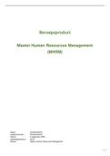 Beroepsproduct Master Human Resources Management NCOI - Cijfer 8,5