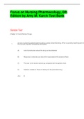 Focus on Nursing Pharmacology&comma; 6th Edition by Amy M&period; Karch Test Bank