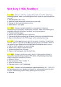 Med-Surg II HESI Test Bank &lpar;A&plus;GRADED 100&percnt; VERIFIED&rpar;