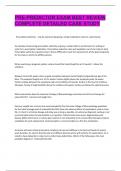 Pre-Predictor exam review